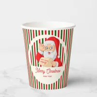 Sealed by Santa Nice List No Peeking Christmas  Paper Cups