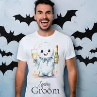 Halloween Spooky Groom QR Code T-Shirt