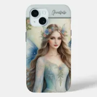 Pink and Blue Ethereal Fairy iPhone 15 Case