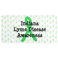 Indiana Lyme Disease Awareness Front License Plate