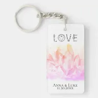 *~* "LOVE"  Pinks Crystals Events Weddings SWAG Keychain