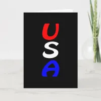 USA Red, White & Blue Card