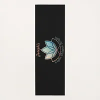 Custom Name Lotus Yoga Mat- [NAME] Shines Bright