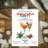 Festive Season Spirits: A Holiday Cocktail Party Invitation