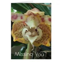 Unique Yellow Flower Missing You Card