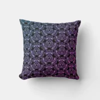 Blue Purple Pink Abstract Throw Pillow