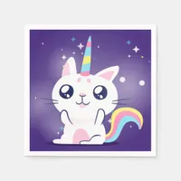 Cute Caticorn Napkins