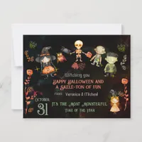 CUTE MONSTER HALLOWEEN Holiday Card