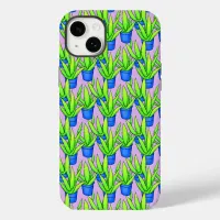 Aloe Vera Plants Pattern Textile Case-Mate iPhone 14 Plus Case