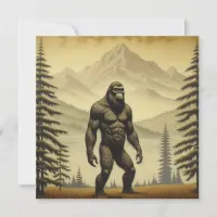 Vintage Bigfoot in the Mountains and Pines