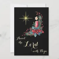 2025 Calendar Advent Await the Lord Christmas Holiday Card