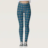 Rustic Western Patriotic Stars Leggings