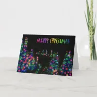 Merry Christmas Tree Lights Card