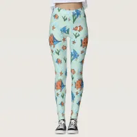 Cute Cartoon Fish Leggings