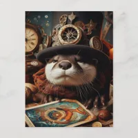 Fantasy Otter Steampunk Tarot Card Reader