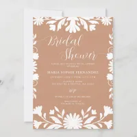 Mexican Talavera Boho Barro Bridal Shower Invitation