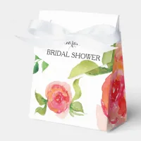 boho chic Coral bridal shower favor box