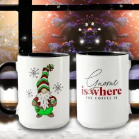 Gnome is Where the Coffee is | Cute Christmas Mug