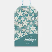 Stylized Starfish & Sand Dollars Pattern#25 ID1009 Gift Tags