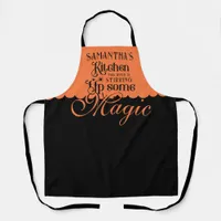 Kitchen Magic Funny Witchy Gothic Halloween Gift Apron