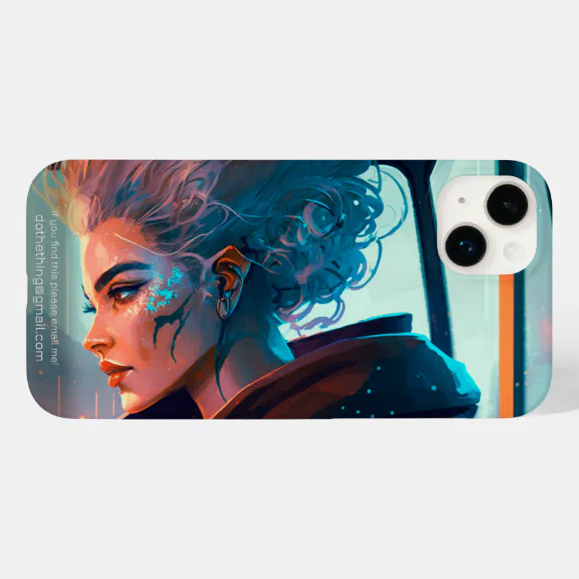 Woman Riding a Bus in a City of the Future Case-Mate iPhone 14 Plus Case