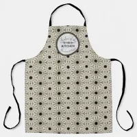 Ruler of the Kitchen Apron in Beige and Black