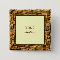 Tiger Stripes Photo Frame Button