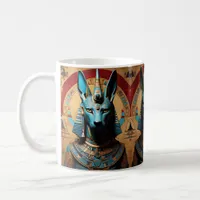 Anubis Egyptian God Jackal or Man Coffee Mug