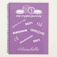 Crypto Planner Purple and White