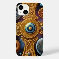 Ancient symbols in vibrant colours Case-Mate iPhone 14 case