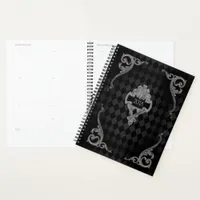 Steampunk Goth Monogrammed Planner