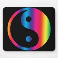 Rainbow Yin Yang Mouse Pad