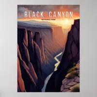 Black Canyon Watercolor Poster