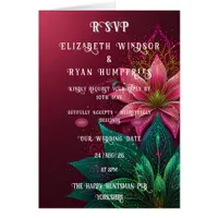 Luxurious Floral Wedding Invitation Suite