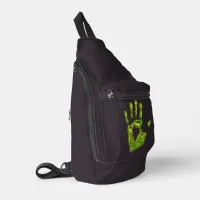 Glowing Ghoul Handprint Sling Bag