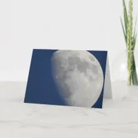 Moon Close Up Photography Blank Card