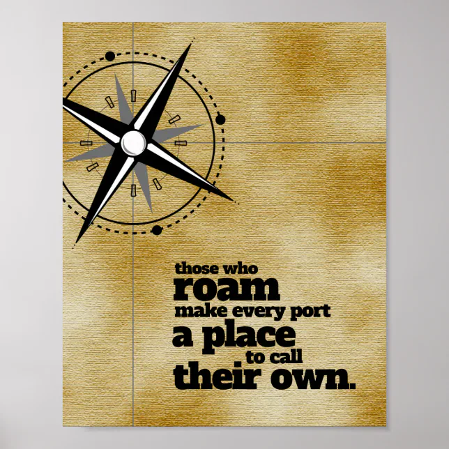 Inspirational Those Who Roam ... Poster