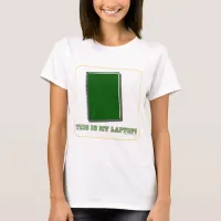 My Laptop Parody Computing Logo Cartoon T-Shirt