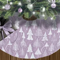 Purple Christmas Pattern#6 ID1009 Brushed Polyester Tree Skirt