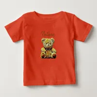 Personalized Teddy Bear Baby T-Shirt