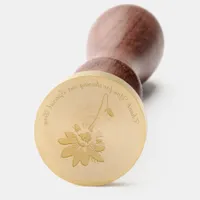 Passionflower Floral Botanical Nature Wedding Wax Seal Stamp