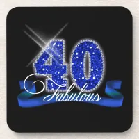 Fabulous Forty Sparkle ID191 Coaster