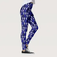 Jujitsu Jiu Jitsu Blue Pattern Leggings