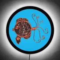 Illuminated Sign - Copper Wire Fish