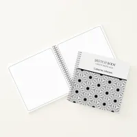 Monochrome Flower pattern Notebook