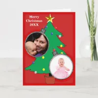 Christmas Tree with Your Photos Holiday Card