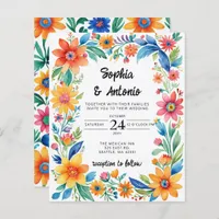 Budget Colorful Mexican Floral Fiesta Wedding