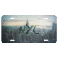 Rainy Day in NYC License Plate