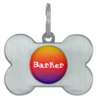 Spectrum of Horizontal Colors -1 Pet ID Tag