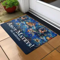 Dolphins Underwater Ahoy Matey Doormat